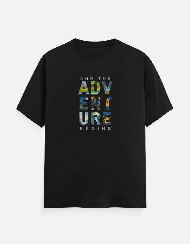 And the Adventure Begins | Unisex T-Shirt Main Image