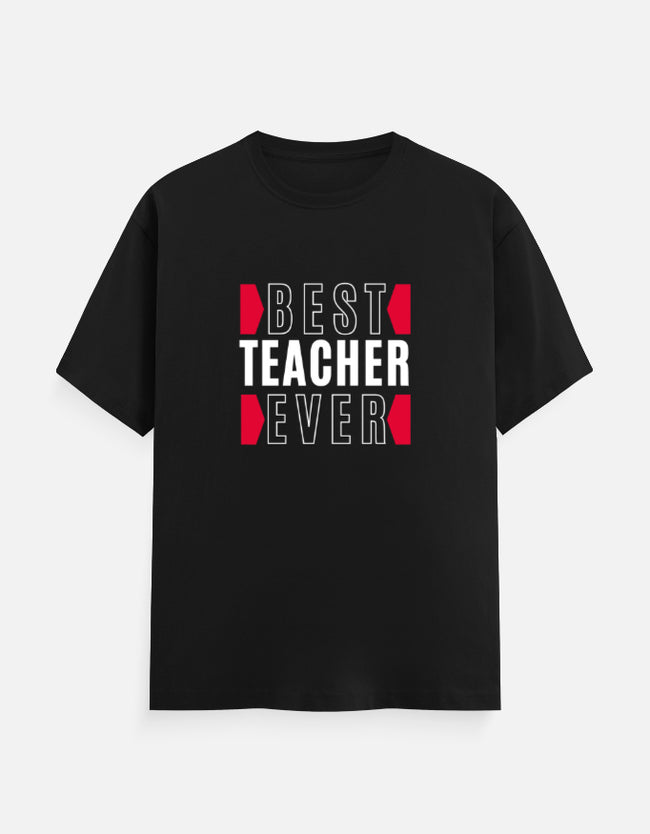 Best Teacher Ever Unisex Premium Cotton T-Shirt Main Image