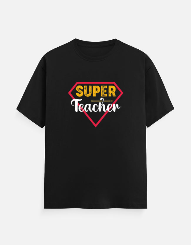 Super Teacher Unisex Premium Cotton T-Shirt Main Image