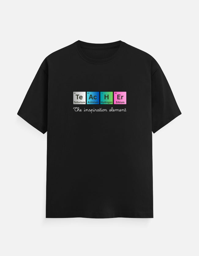 Teacher The Inspiration Element Unisex Premium Cotton T-Shirt Main Image