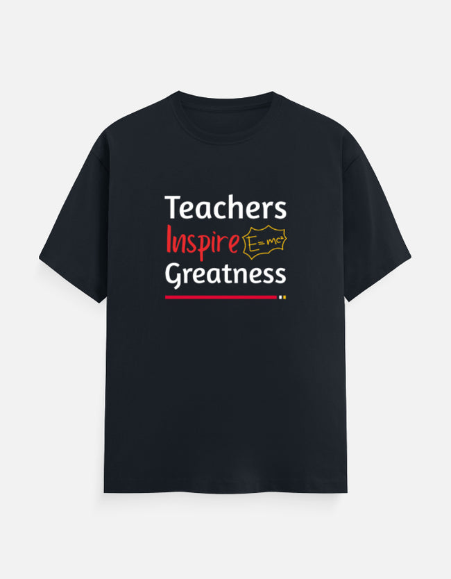 Teachers Inspire Greatness Unisex Premium Cotton T-Shirt Main Image