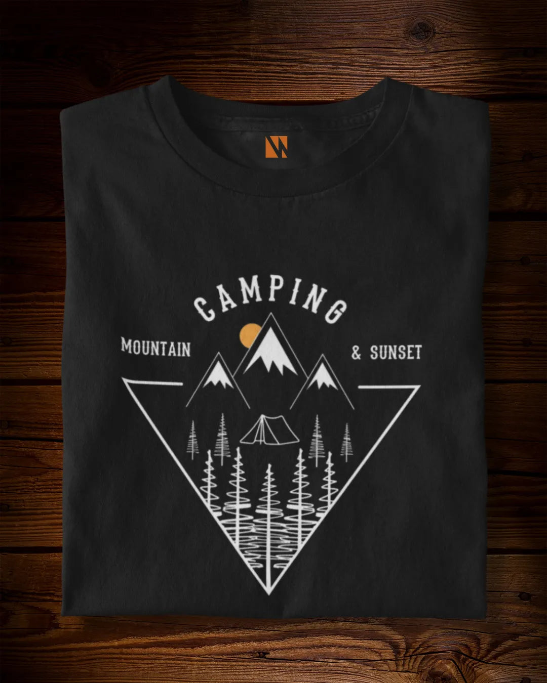 Mountain Camping & Sunset | Unisex T-Shirt