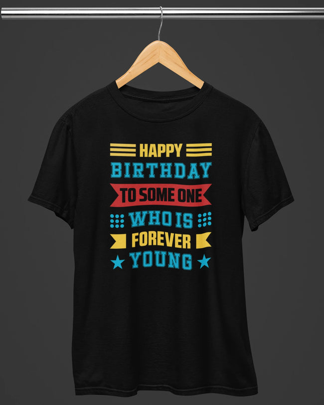 Who is Forever Young Birthday T-Shirt Hover Image