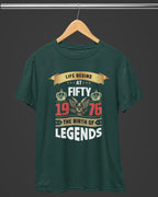 Life Begins at Fifty Legends Birthday T-Shirt