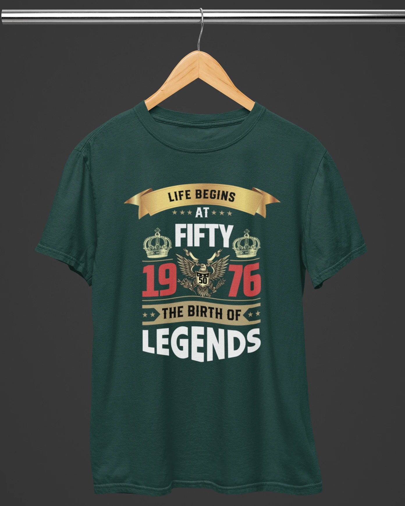 Life Begins at Fifty Legends Birthday T-Shirt