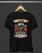 Life Begins at Fifty Legends Birthday T-Shirt