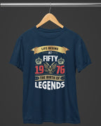 Life Begins at Fifty Legends Birthday T-Shirt