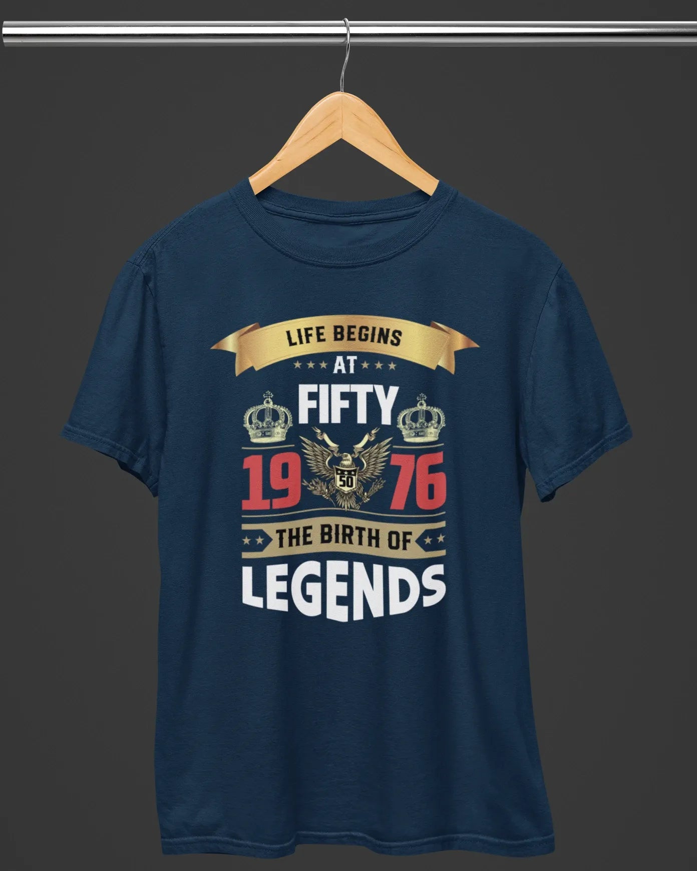 Life Begins at Fifty Legends Birthday T-Shirt