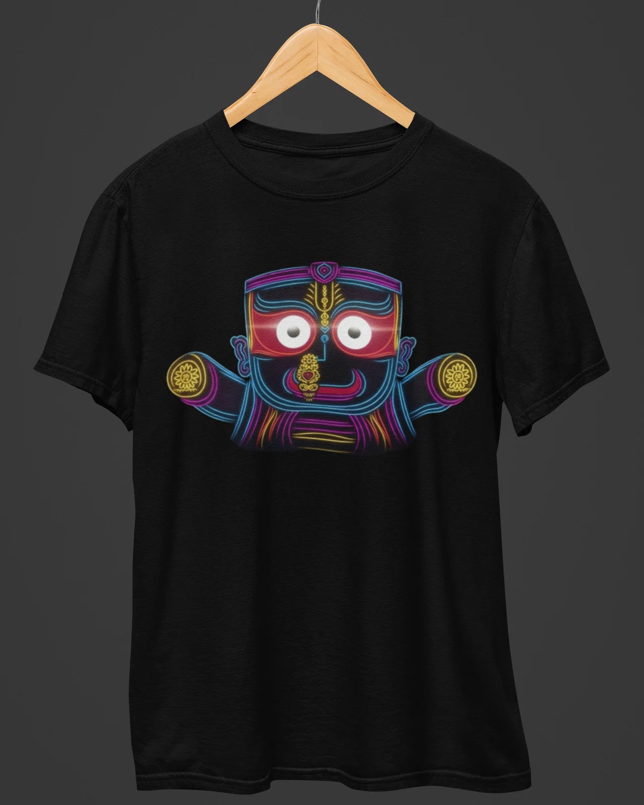 Lord Jagannath Retro Glow Design T-Shirt