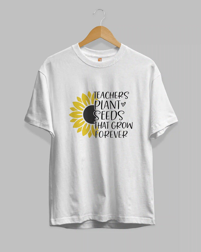 Teachers Plant Seeds Unisex Premium Cotton T-Shirt Hover Image