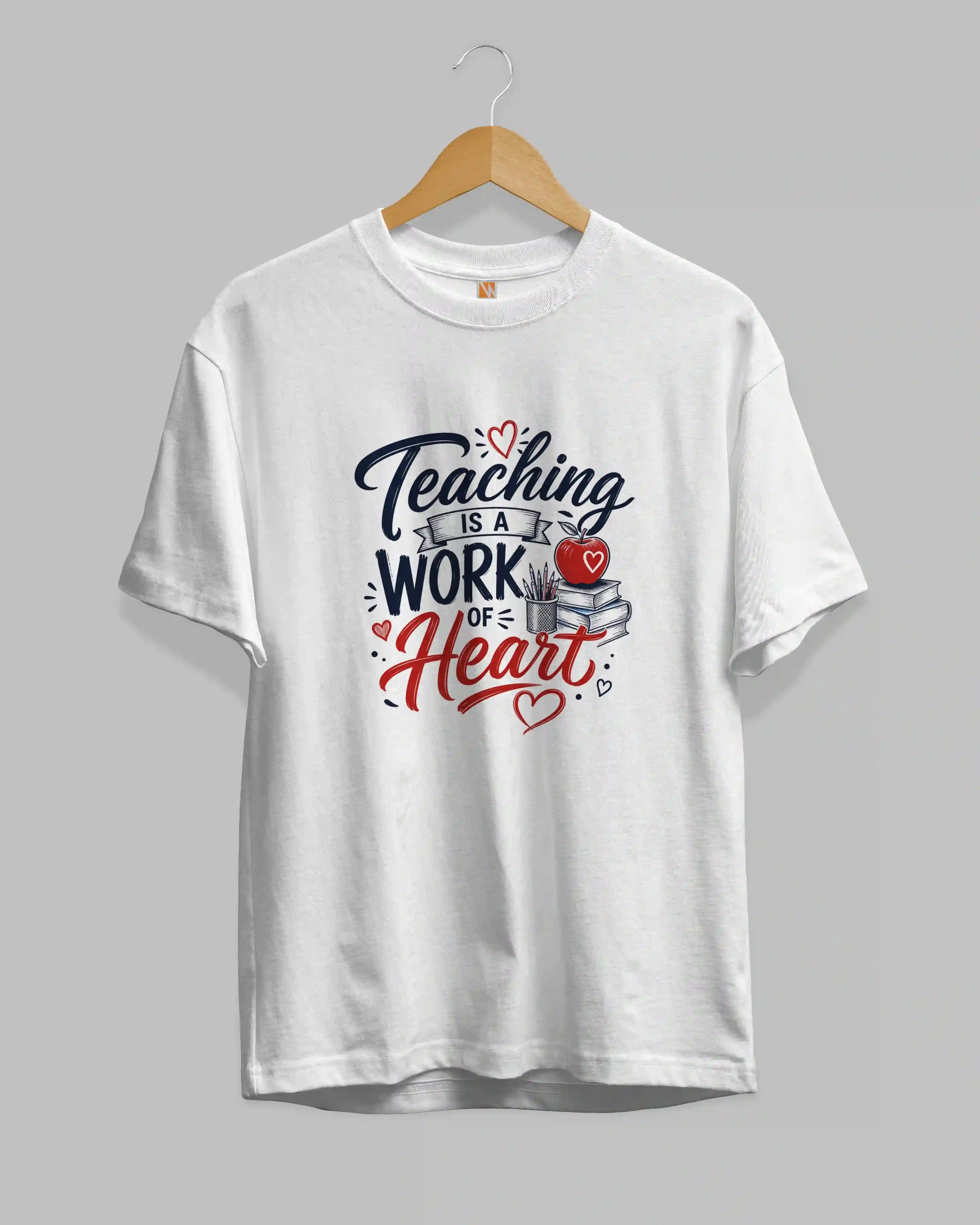 Teaching is a Work of Heart Unisex Premium Cotton T-Shirt