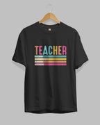 Proud Teacher Typography Premium Cotton T-Shirt
