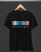 Teacher The Inspiration Element Unisex Premium Cotton T-Shirt
