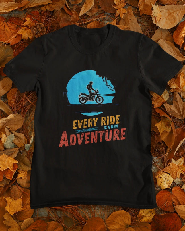Every Ride is a New Adventure | Adventure T-Shirt Hover Image