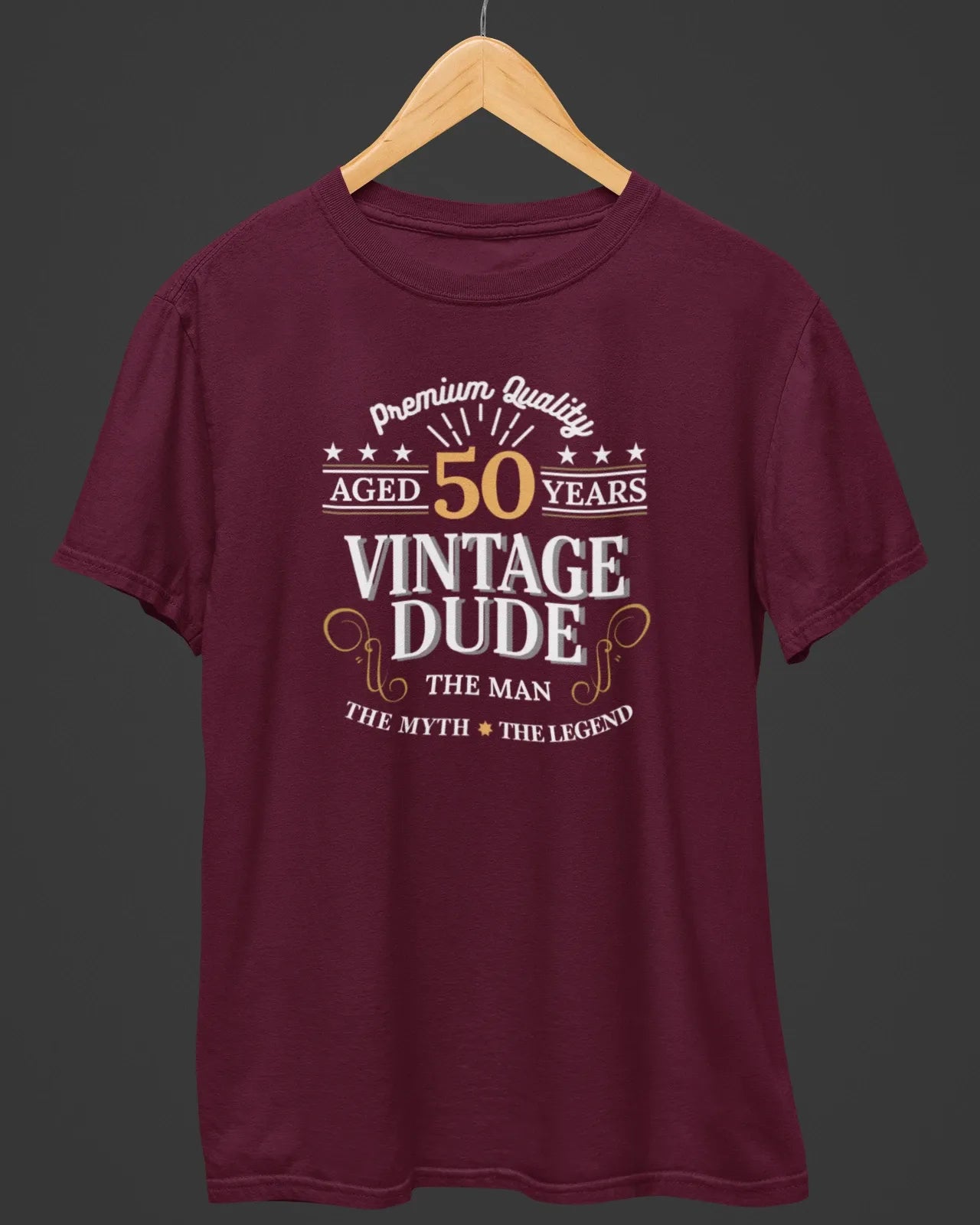 50 Years Vintage Dude Birthday T-Shirt