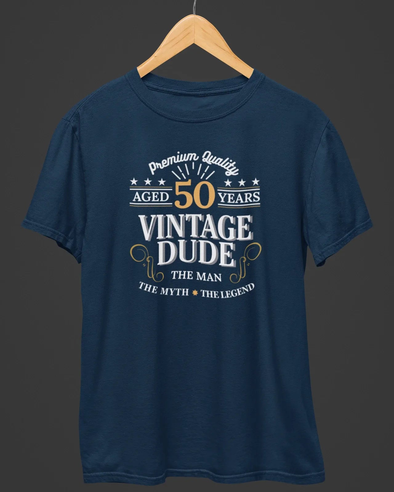 50 Years Vintage Dude Birthday T-Shirt