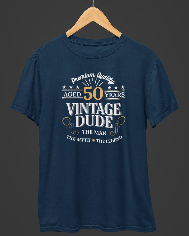 50 Years Vintage Dude Birthday T-Shirt Main Image
