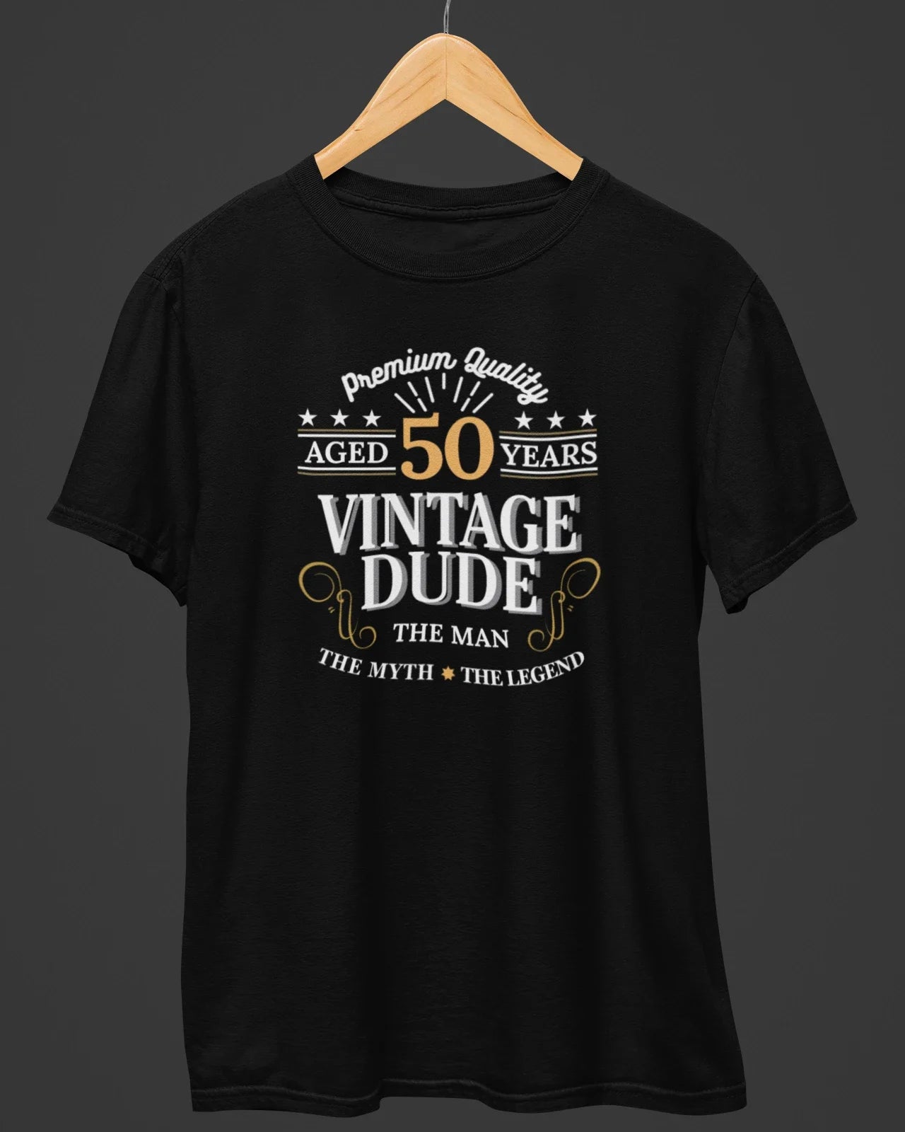 50 Years Vintage Dude Birthday T-Shirt